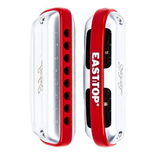 EASTTOP New 8hole Harmonica Blues Diatonic Harmonica Professional Mouth Organ - Picture 7 of 14
