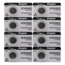 8 Energizer CR1620 Lithium Battery 3V Button Cell for Digital Scales Calculators