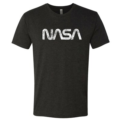 NASA Distressed Worm Logo - Astronaut Space Exploration Science Triblend T-shirt