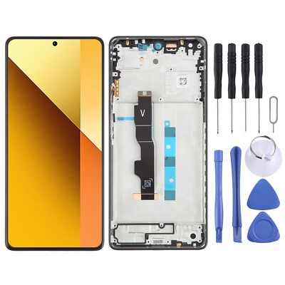 For Xiaomi Redmi Note 13 5G AMOLED Material LCD Screen Digitizer Assembly+Frame