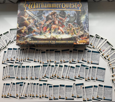 Blue Dungeon Room Treasure Cards Warhammer Quest 1995 Spare Parts & Game Pieces