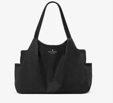 Kate Spade Chelsea Large Baby Diaper Bag Tote in Black with Changing Pad