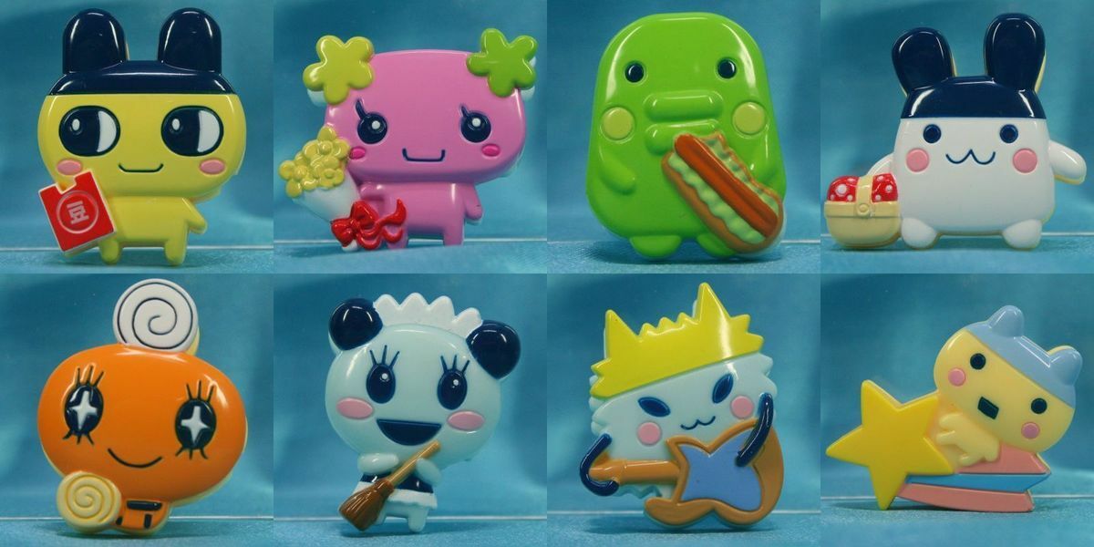 Shogakukan WIZ TV Tokyo Tamagotchi Document Paper Clips Figure