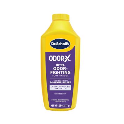Dr Scholl's OdorX All Day Powder Deodorant for Feet 3 Pack 625 Ounce