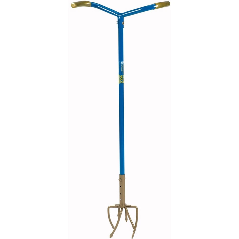 Artiglio da Giardino Acciaio a 6 Denti Manico Ergonomico Giardinaggio Fai da Te - Immagine 2 di 4