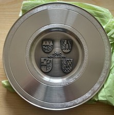 Tin plate ADAC Northern Bavaria with coat of arms Kreiselmeyer 27 cm Ø hand cast pure pewter