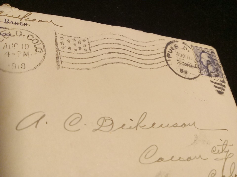 Rare Washington 3c U.S Postage 1918 Cover Pueblo Co eBay