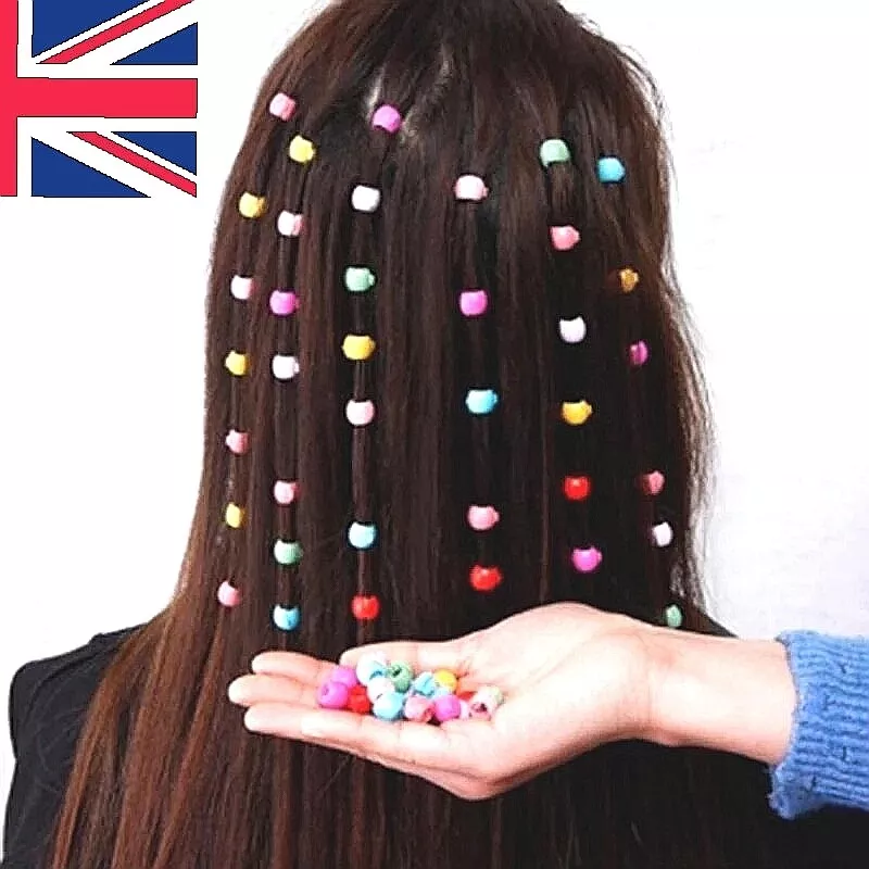 Multicoloured Hair Claw Clips Clamps Candy Colour Beads Headwear