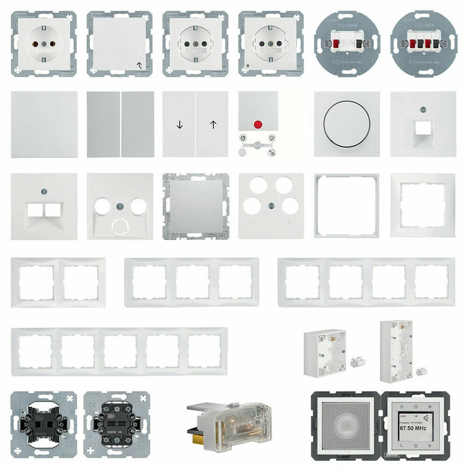 Berker S.1 R.classic Steckdosen Schalter Taster UP Rahmen Wippe Hager