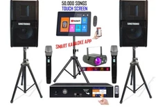 Singtronic Karaoke System 2500W Unlimited Youtube & Free: 50,000 Songs 3.5 Touch