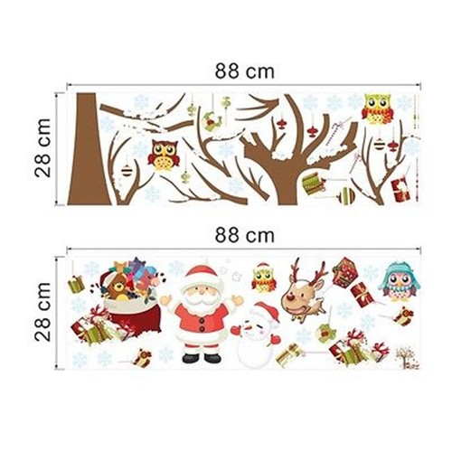 3D Weihnachtsaufkleber – Weihnachmann Bricht Durch Die Wand! 50x40 Cm, Abziehbar & Rückstandsfrei