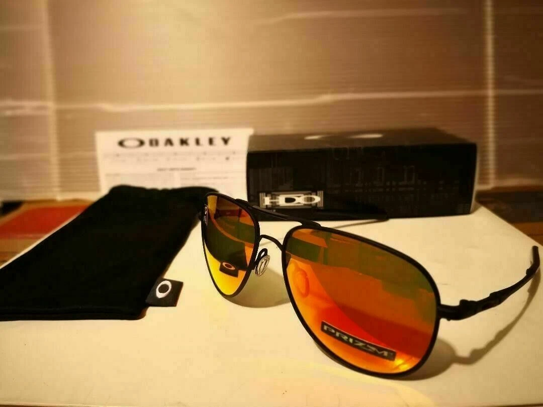 retort salon Grænseværdi NEW Oakley Elmont M AVIATOR Sunglasses Satin Black / PRIZM Ruby OO4119-1358  | eBay