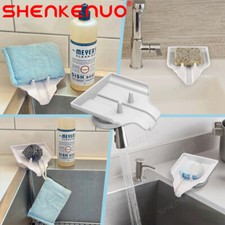 Soap Dish Non-Slip Self Draining Silicone Soap Holder Flexible Soap Saver Tray