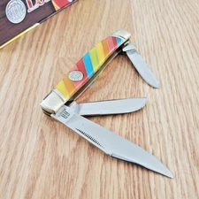 Rough Ryder Stockman Lollipop Pocket Knife Stainless Blades Synthetic Handle