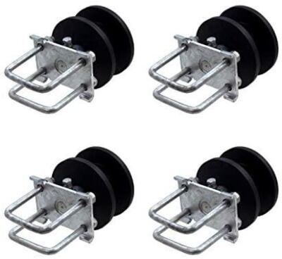 #ad #ad 4 Pack 4quot; Square Post x 2quot; Square Gate Frame Premium Nylon Cantilever Roller $419.95