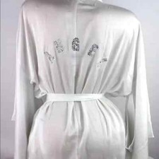 Victoria  s Secret Bling Angel Rhinestone Robe Medium NWT