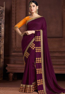 rangoli silk party wear saree