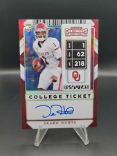 JALEN HURTS 2020 PANINI CONTENDER CRACKED ICE AUTOGRAPHED RCA ROOKIE /23 AUTO RC