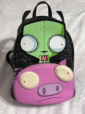 Mini mochila Loungefly Nickelodeon Invader Zim Gir Flying Pig Doom con encanto de abeja