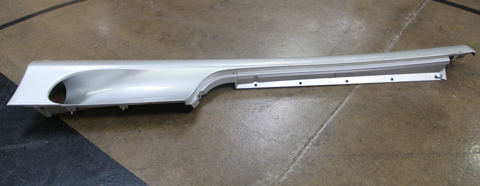 Ferrari 360, LH, Left, Rocker Panel, Silver, Dmg, Used, P/N 66099510