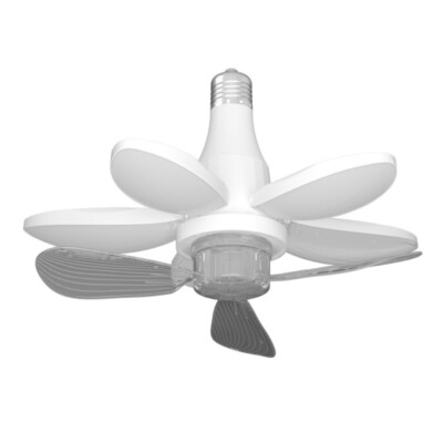 Ceiling Fan With Light Easy Installation E27/E26/B2 Socket For Workshop Comfort