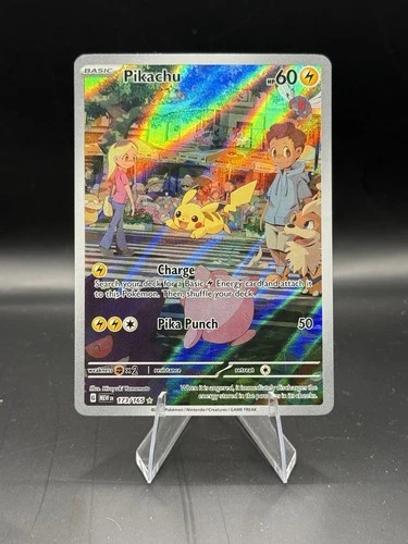 Pokémon Pikachu TCG Card 173/165 SV Scarlet & Violet 151 illustration Rare