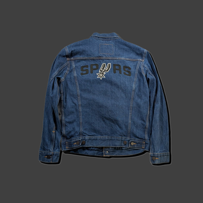 Levi's Medium Denim Jacket San Antonio Spurs NBA Team | eBay