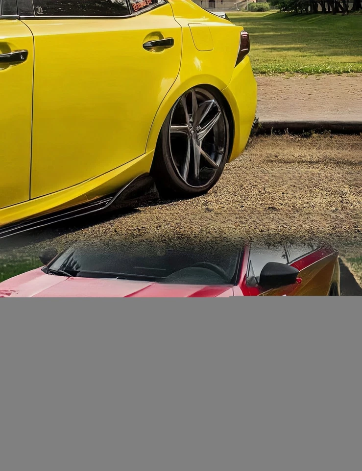 PARA HYUNDAI SONATA 2019-2022 FALDÓN LATERAL NEGRO BRILLANTE + DIVISOR LATERAL TRASERO Foto 2 de 4