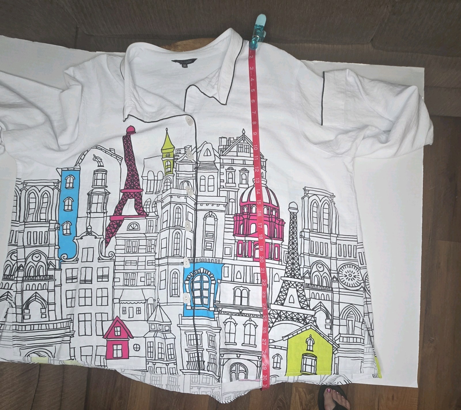 JOHN  MARK 3X BUTTON UP BLOUSE - image 12