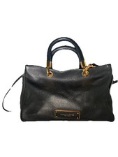 Marc by Marc Jacobs Too Hot To Handle Black Leather Tote Shoulder Bag + Dustbag