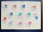 12 Briefmarken mit Sonderstempel Deutsches Springderby 26.6.49