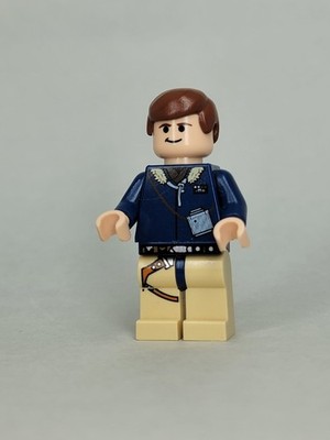 Lego Han Solo Minifigure #sw0081 Light Nougat, Reddish Brown Hair, Tan Legs 15c