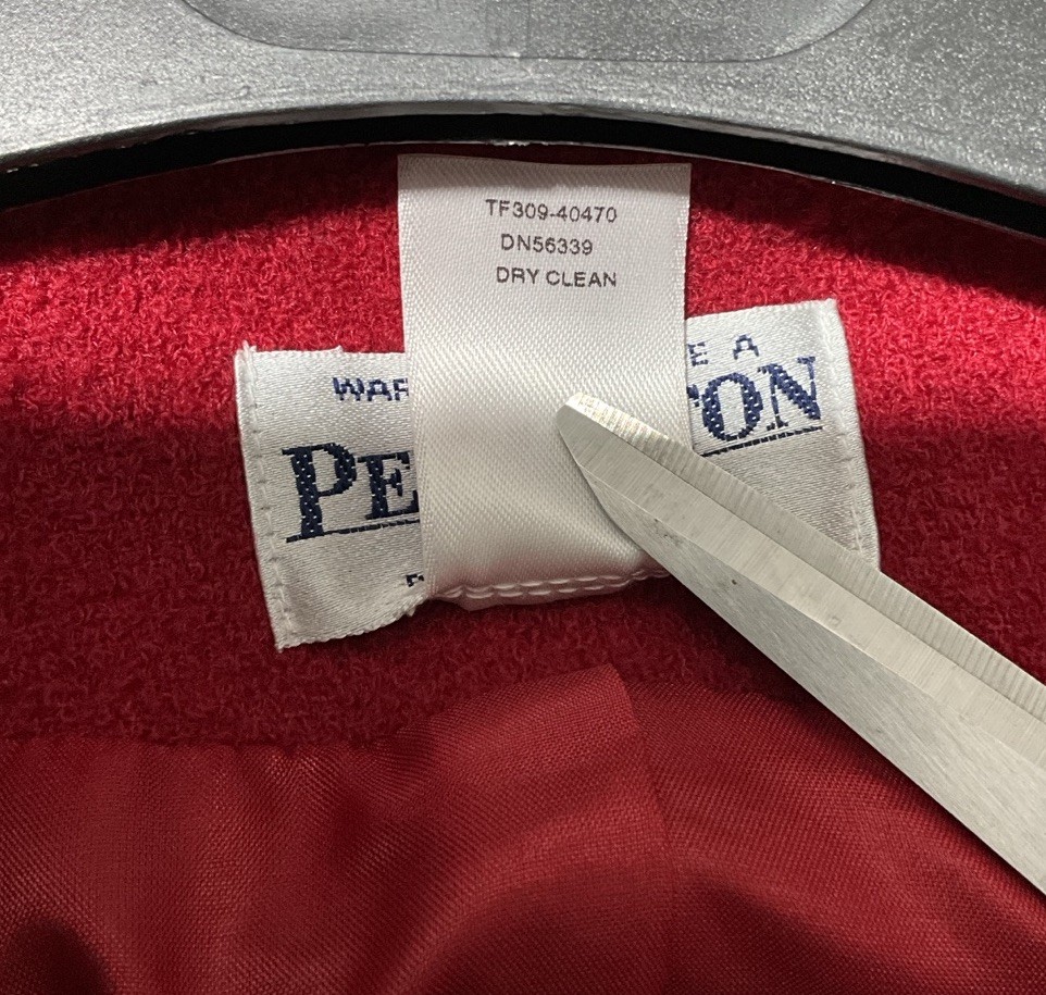 Vintage Pendleton 91% Wool Red Lined Button Front… - image 7