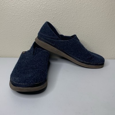 Chaco Revel Blue Wool Felt Slipper Shoes Men s Sample Sz 9
