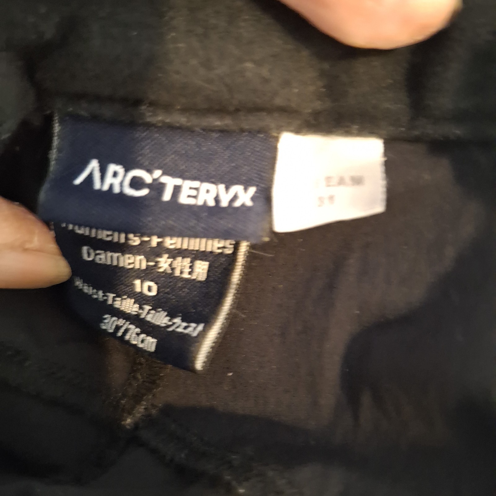 Arc'teryx Palisade Wms Black Athletic Belted Nylon Hiking Pants Sz 10 Gorpcore  thumbnail 5