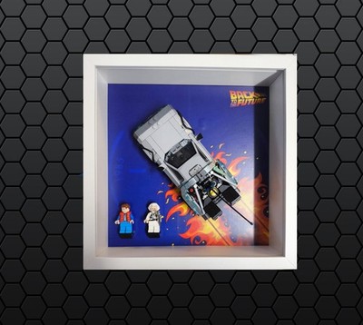 Displayrahmen für LEGO  Speed -Back To The Future Time Maschine neu - Wall mount