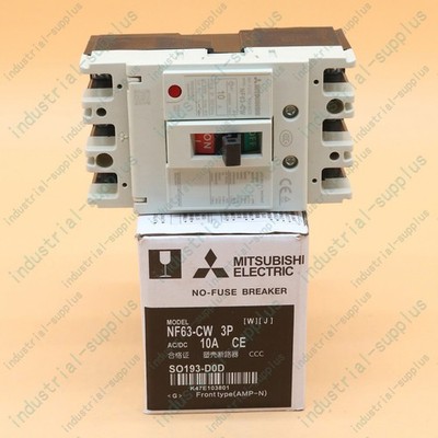 Mitsubishi New 1PC NF63-CW 3P 10A moulded case circuit breaker Free Shipping