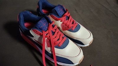 Nike Air Max 90 Home & Away  gr.44 blau rot beige /  wow