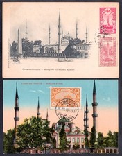 TURCHIA OTTOMANA 1913 2 CARTOLINE VEDUTE OTTIME USATE A265