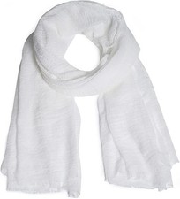 Women Summer Cotton Blend Crinkle Scarf Vintage Beach Shawl Wrap