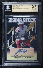 2021 Leaf Valiant Rising Stock Navy Blue /35 Marquez Stevenson BGS 9.5 Auto 0h2x