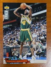 1994 UD Collector's Choice International German Gold Signature, Shawn Kemp, #404