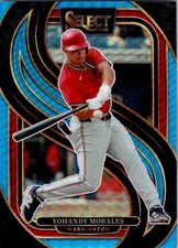 2025 Panini Select Baseball #166 Yohandy Morales /199 Light Blue Prizm RC Rookie