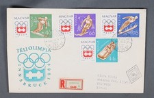 MayfairStamps Hungary FDC 1964 Innsbruck Winter Olympics Combo First Day Cover a