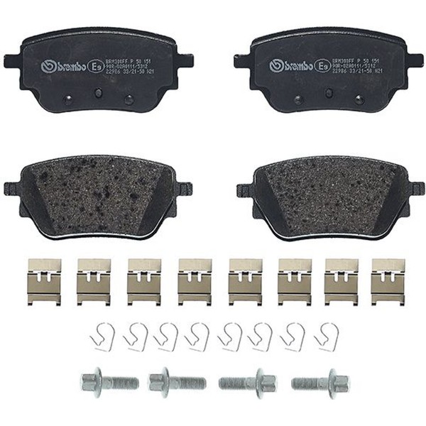 Brembo P 50 151 Bremsbelagsatz FüR Mercedes Benz A Klasse CLA B GLB GLA W177-image