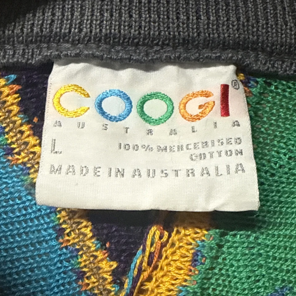 Suéter masculino vintage Coogi tamanho grande 100% autêntico  - Imagem 2 de 4