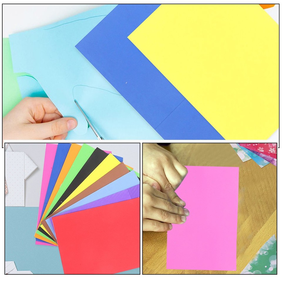 20 Sheets Color Paper for Crafts Making Papers Decorative Construction ...