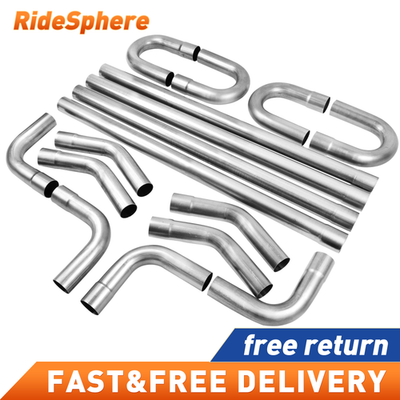 #ad Universal 3quot; Custom Exhaust Tubing Mandrel Bend Pipe Straight U Bend Kit 16Gauge $163.99