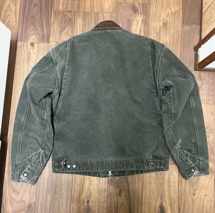 Carhartt Detroit Jacket J97 MOS Moss Green M Size Vintage