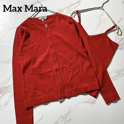 Max Mara Zip-Up Knit Cardigan Ensemble